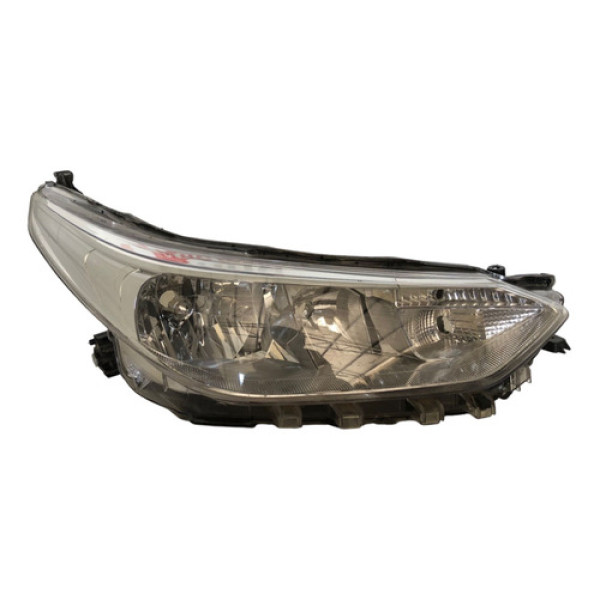 Farol Direito Cromado Toyota Yaris 2018 À 2023 Detalhe