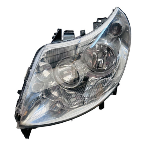 Farol Esquerdo Cromado Fiat Ducato 2017 À 2021 Detalhe