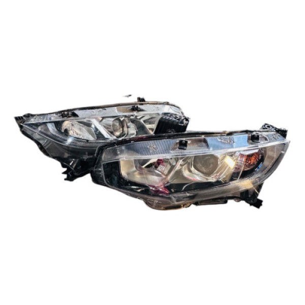 Par Faróis Led Honda Civic G10 2017 À 2021