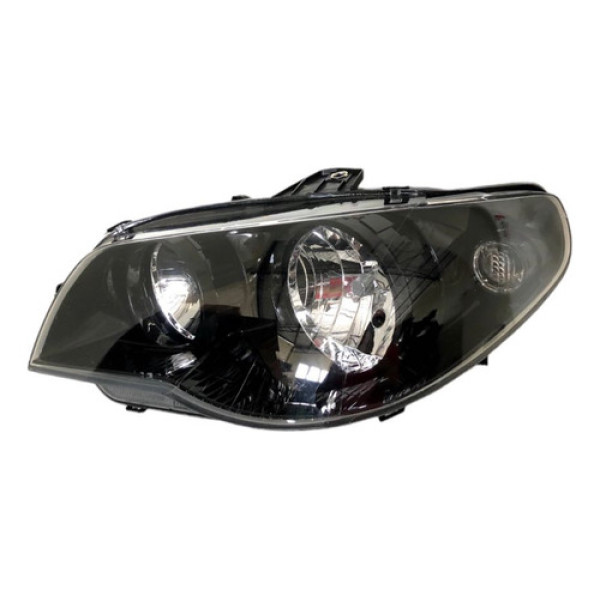 Farol Esquerdo Máscara Negra Fiat Palio 2006 À 2012 Novo